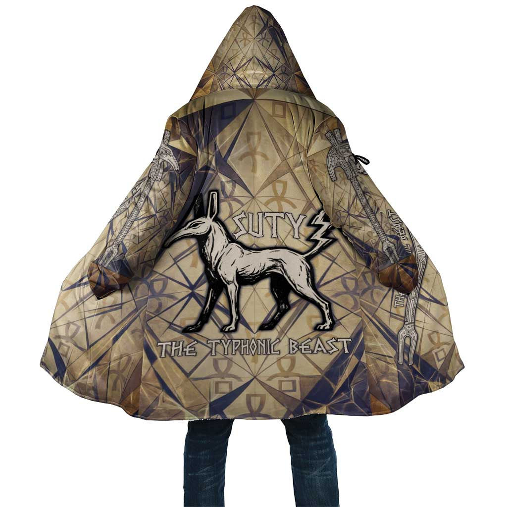 Suty Cloak with Typhonic Beast Staff Ancient Egypt Symbolism