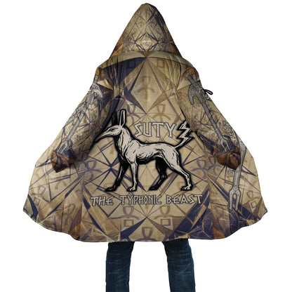Suty Cloak with Typhonic Beast Staff Ancient Egypt Symbolism