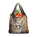 Suty Grocery Bag with Typhonic Beast Staff Ancient Egypt Symbolism