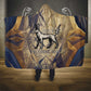 Suty Hooded Blanket with Typhonic Beast Staff Ancient Egypt Symbolism