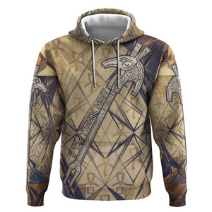 Suty Hoodie with Typhonic Beast Staff Ancient Egypt Symbolism