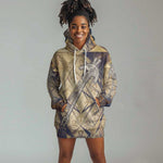 Suty Hoodie Dress with Typhonic Beast Staff Ancient Egypt Symbolism