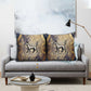 Suty Pillow Cover with Typhonic Beast Staff Ancient Egypt Symbolism