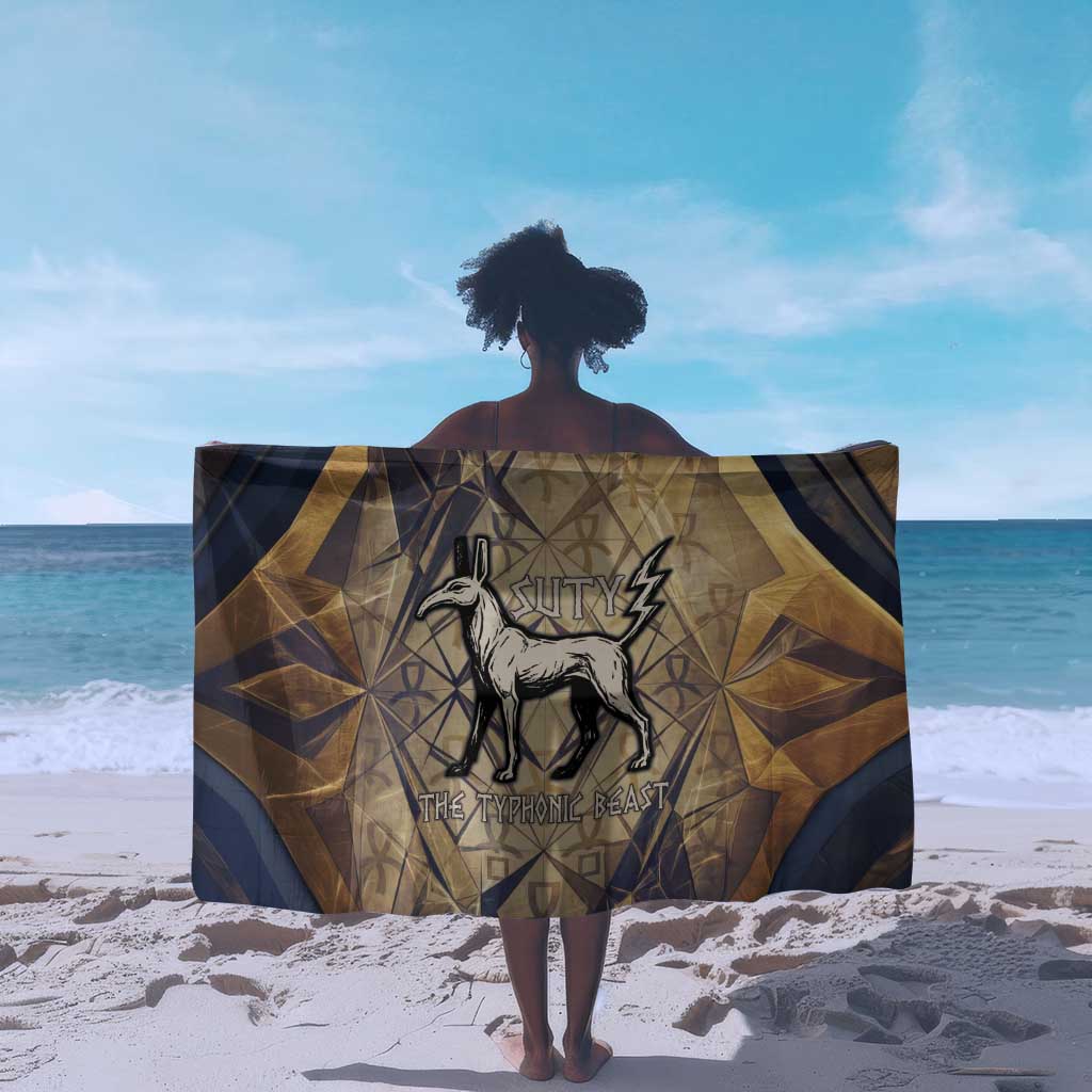 Suty Sarong with Typhonic Beast Staff Ancient Egypt Symbolism