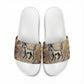 Suty Slide Sandals with Typhonic Beast Staff Ancient Egypt Symbolism