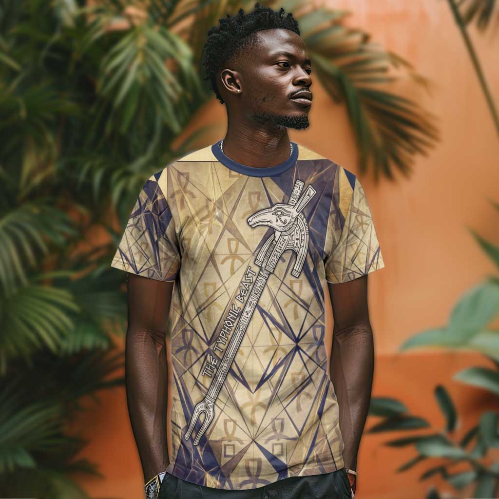 Suty T shirt with Typhonic Beast Staff Ancient Egypt Symbolism
