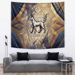 Suty Tapestry with Typhonic Beast Staff Ancient Egypt Symbolism
