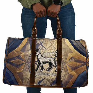 Suty Travel Bag with Typhonic Beast Staff Ancient Egypt Symbolism