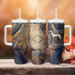 Suty Tumbler With Handle with Typhonic Beast Staff Ancient Egypt Symbolism