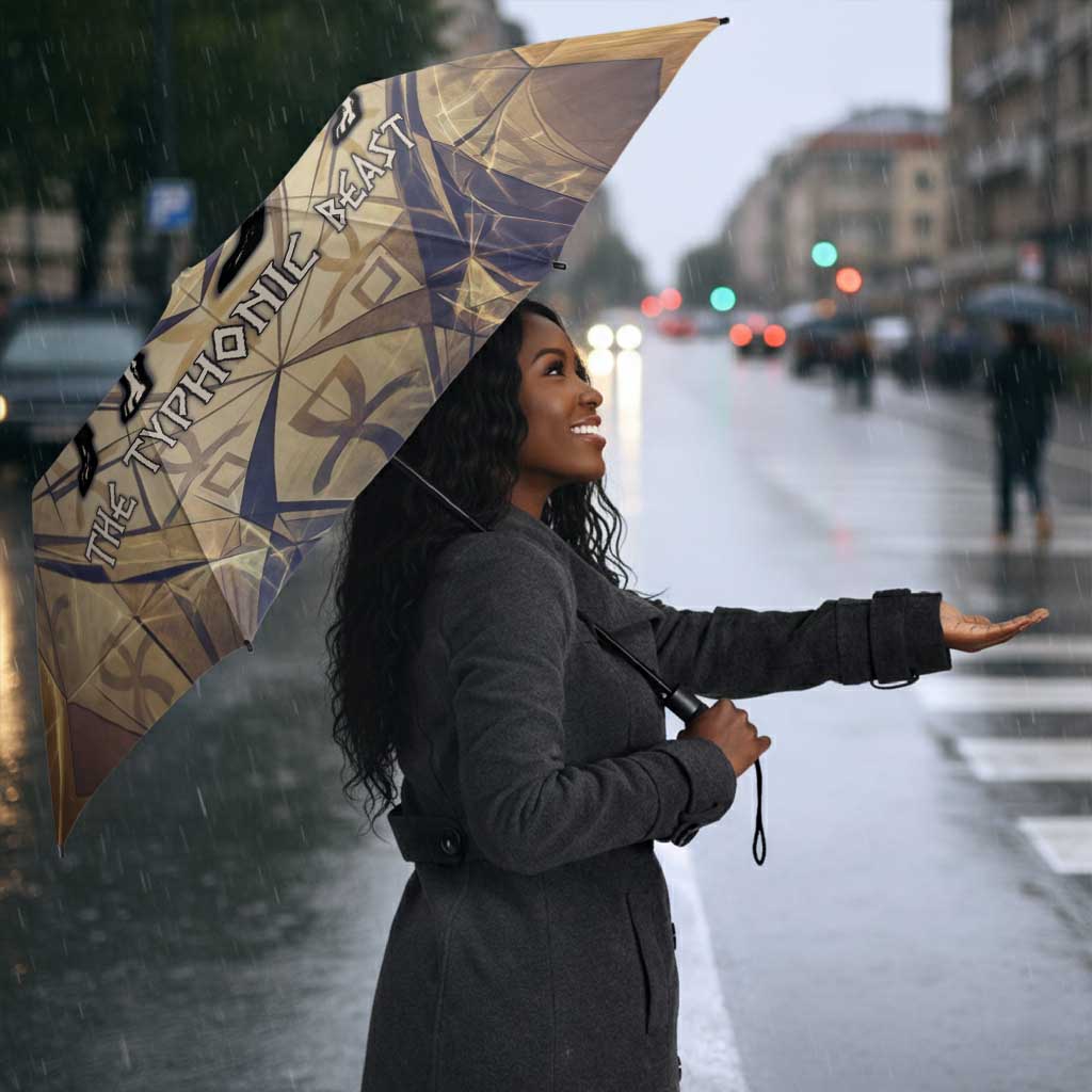 Suty Umbrella with Typhonic Beast Staff Ancient Egypt Symbolism