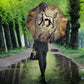 Suty Umbrella with Typhonic Beast Staff Ancient Egypt Symbolism