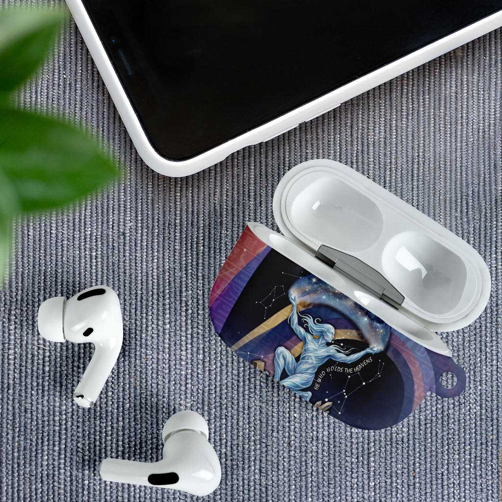 Shu Celestial Constellations AirPods Case Rainbow Ancient Egyptian Sky Deity Theme