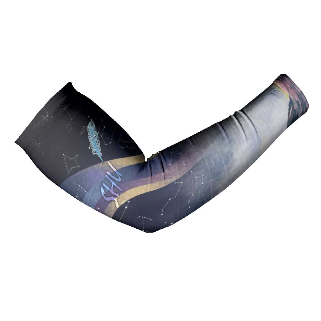 Shu Celestial Constellations Arm Sleeves Rainbow Ancient Egyptian Sky Deity Theme
