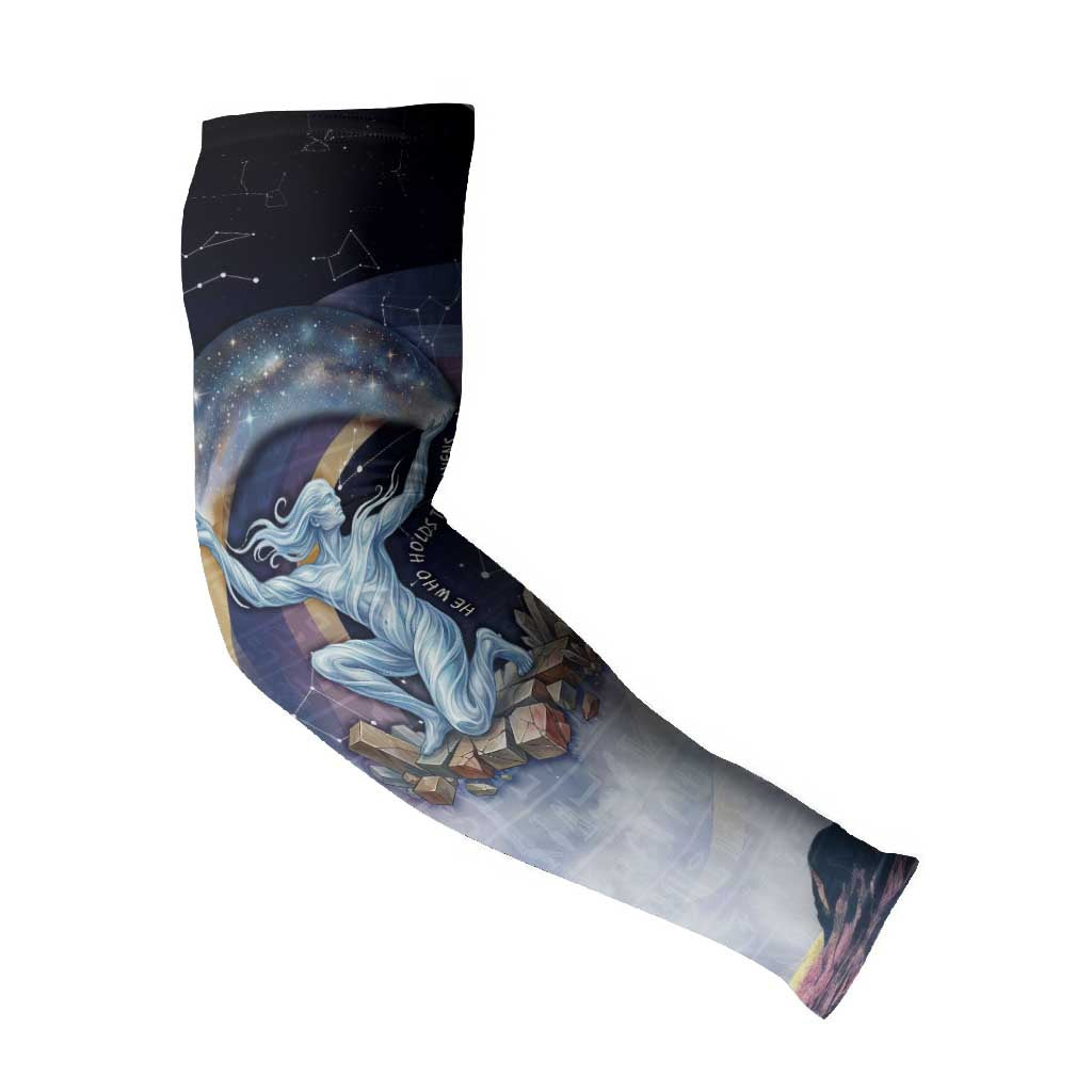 Shu Celestial Constellations Arm Sleeves Rainbow Ancient Egyptian Sky Deity Theme
