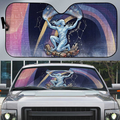 Shu Celestial Constellations Auto Sun Shade Rainbow Ancient Egyptian Sky Deity Theme