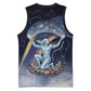 Shu Celestial Constellations Basketball Jersey Rainbow Ancient Egyptian Sky Deity Theme