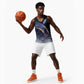 Shu Celestial Constellations Basketball Jersey Rainbow Ancient Egyptian Sky Deity Theme