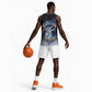 Shu Celestial Constellations Basketball Jersey Rainbow Ancient Egyptian Sky Deity Theme