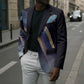 Shu Celestial Constellations Blazer Rainbow Ancient Egyptian Sky Deity Theme