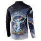 Shu Celestial Constellations Button Sweatshirt Rainbow Ancient Egyptian Sky Deity Theme