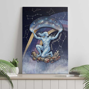 Shu Celestial Constellations Canvas Wall Art Rainbow Ancient Egyptian Sky Deity Theme