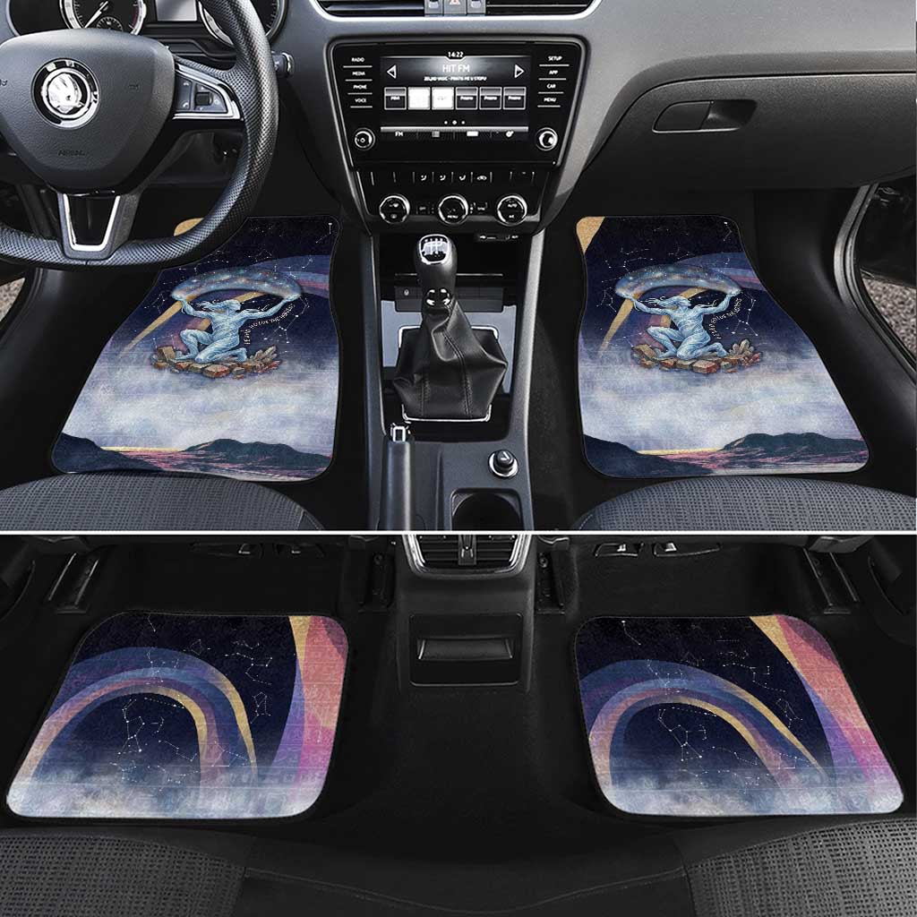 Shu Celestial Constellations Car Mats Rainbow Ancient Egyptian Sky Deity Theme