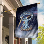 Shu Celestial Constellations Garden Flag Rainbow Ancient Egyptian Sky Deity Theme