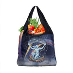Shu Celestial Constellations Grocery Bag Rainbow Ancient Egyptian Sky Deity Theme