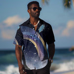 Shu Celestial Constellations Hawaiian Shirt Rainbow Ancient Egyptian Sky Deity Theme