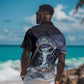 Shu Celestial Constellations Hawaiian Shirt Rainbow Ancient Egyptian Sky Deity Theme