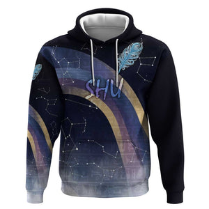 Shu Celestial Constellations Hoodie Rainbow Ancient Egyptian Sky Deity Theme
