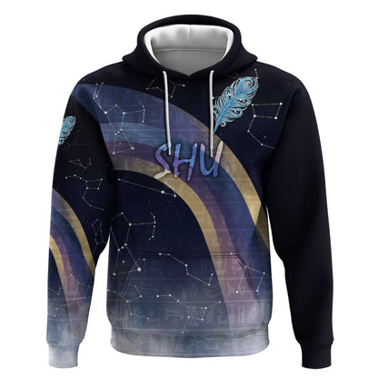 Shu Celestial Constellations Hoodie Rainbow Ancient Egyptian Sky Deity Theme
