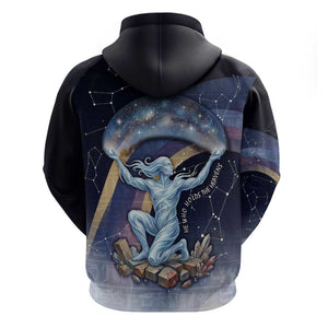 Shu Celestial Constellations Hoodie Rainbow Ancient Egyptian Sky Deity Theme
