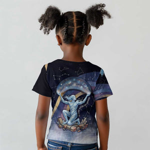 Shu Celestial Constellations Kid T shirt Rainbow Ancient Egyptian Sky Deity Theme
