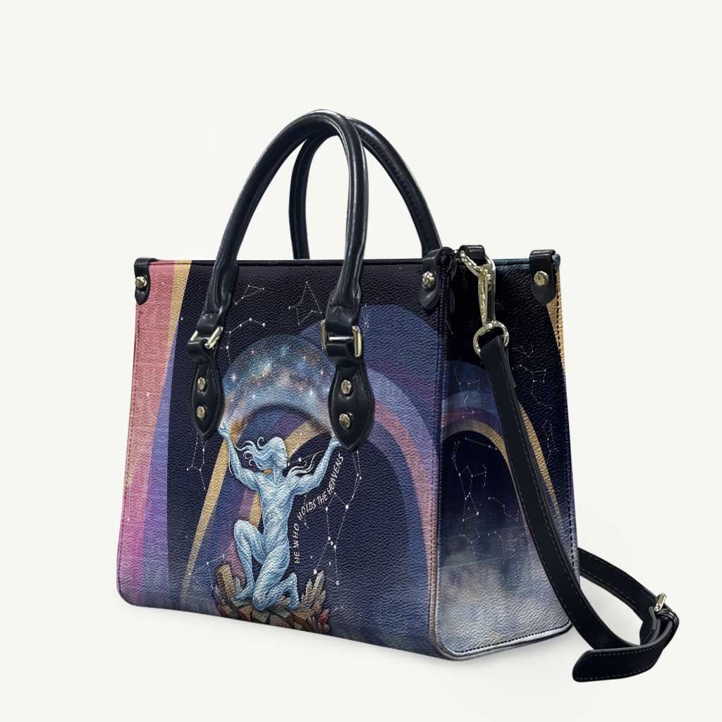 Shu Celestial Constellations Leather Bag Rainbow Ancient Egyptian Sky Deity Theme