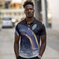 Shu Celestial Constellations Polo Shirt Rainbow Ancient Egyptian Sky Deity Theme