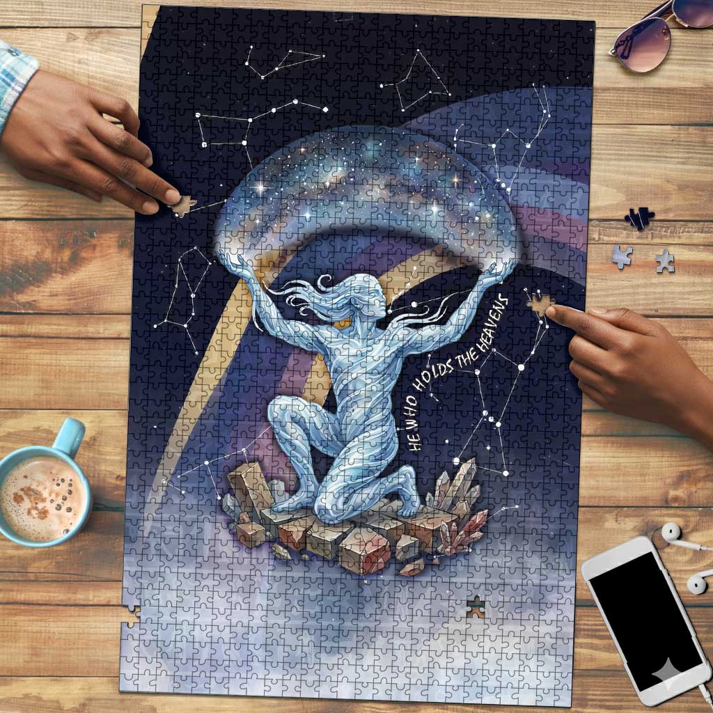 Shu Celestial Constellations Puzzle Rainbow Ancient Egyptian Sky Deity Theme