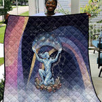 Shu Celestial Constellations Quilt Rainbow Ancient Egyptian Sky Deity Theme