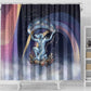 Shu Celestial Constellations Shower Curtain Rainbow Ancient Egyptian Sky Deity Theme