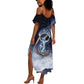 Shu Celestial Constellations Summer Maxi Dress Rainbow Ancient Egyptian Sky Deity Theme
