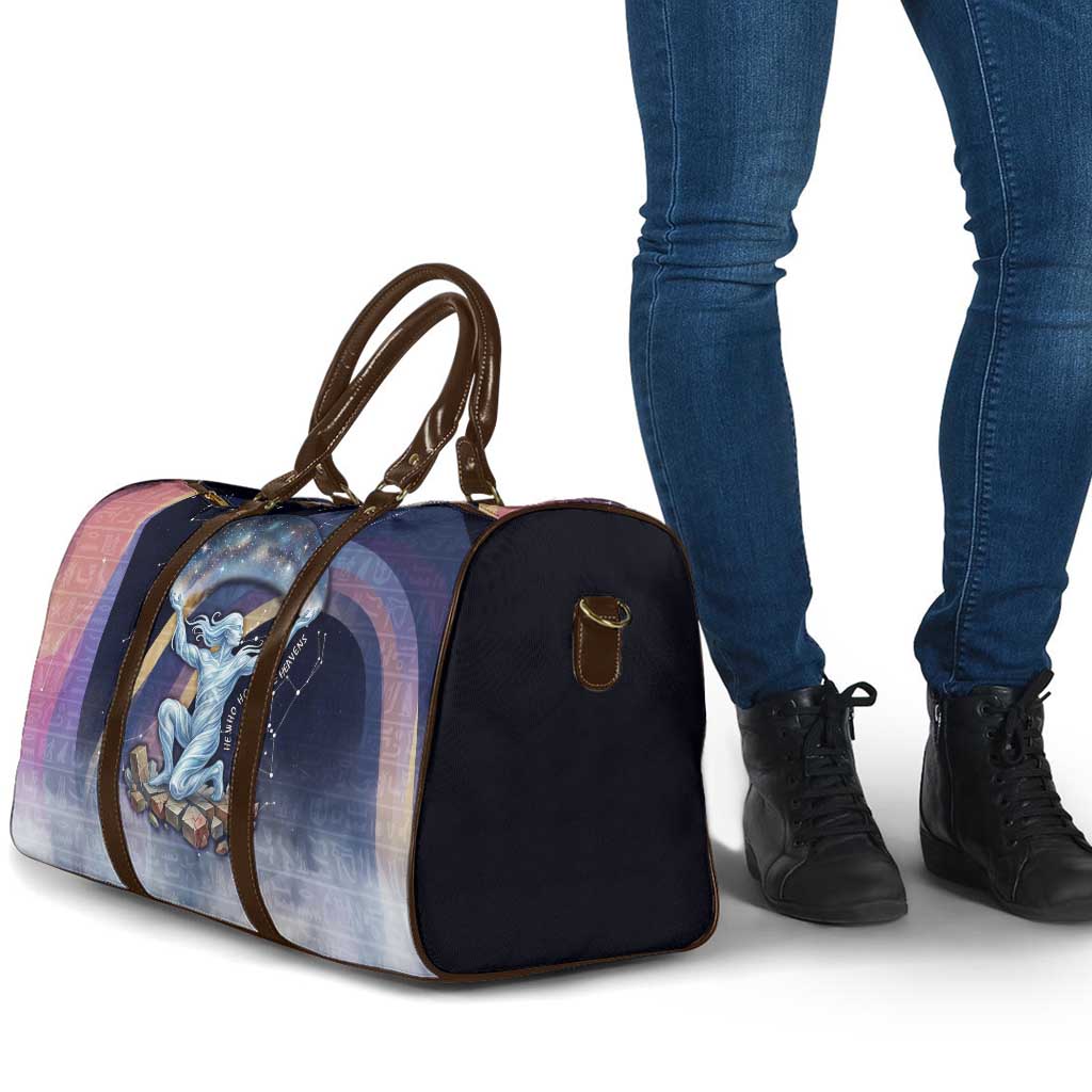 Shu Celestial Constellations Travel Bag Rainbow Ancient Egyptian Sky Deity Theme