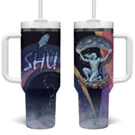 Shu Celestial Constellations Tumbler With Handle Rainbow Ancient Egyptian Sky Deity Theme