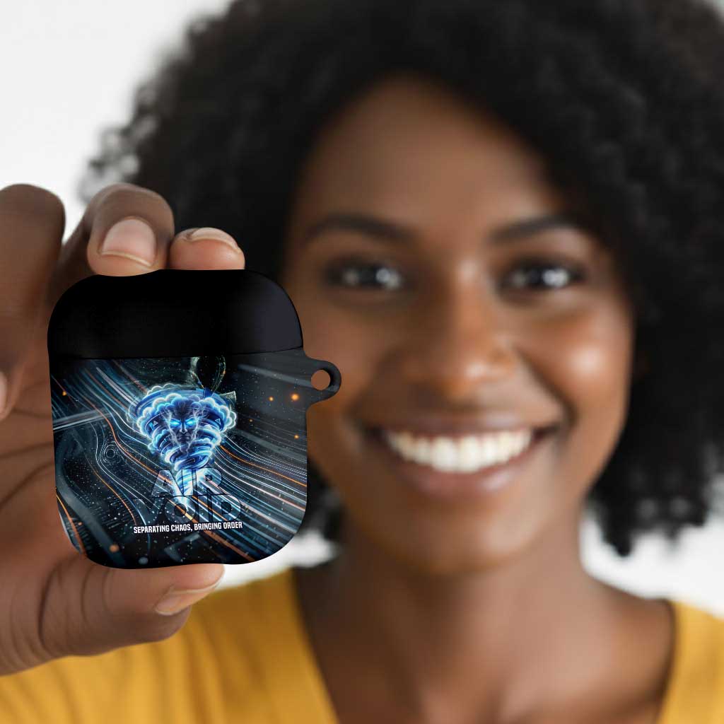 Shu Air Void Egyptian AirPods Case with Storm God and Ankh Ancient Mythology