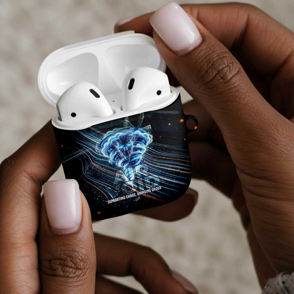 Shu Air Void Egyptian AirPods Case with Storm God and Ankh Ancient Mythology