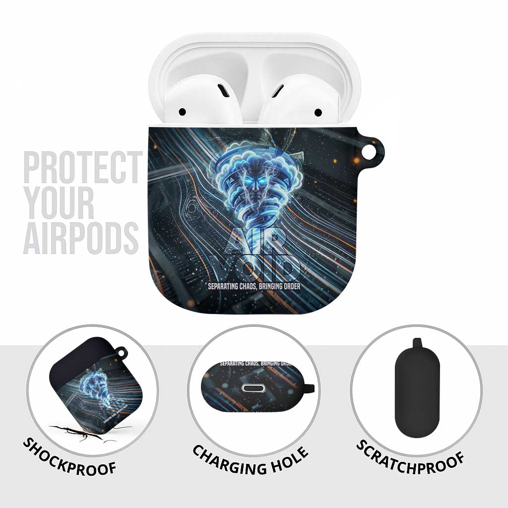 Shu Air Void Egyptian AirPods Case with Storm God and Ankh Ancient Mythology