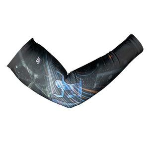 Shu Air Void Egyptian Arm Sleeves with Storm God and Ankh Ancient Mythology