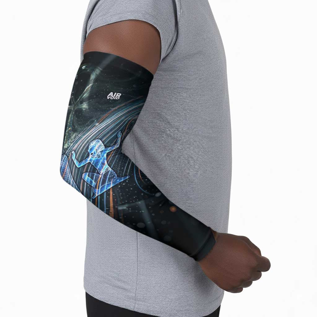 Shu Air Void Egyptian Arm Sleeves with Storm God and Ankh Ancient Mythology