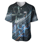 Shu Air Void Egyptian Baseball Jersey with Storm God and Ankh Ancient Mythology