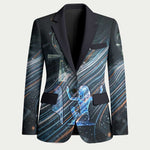 Shu Air Void Egyptian Blazer with Storm God and Ankh Ancient Mythology