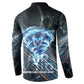 Shu Air Void Egyptian Button Sweatshirt with Storm God and Ankh Ancient Mythology
